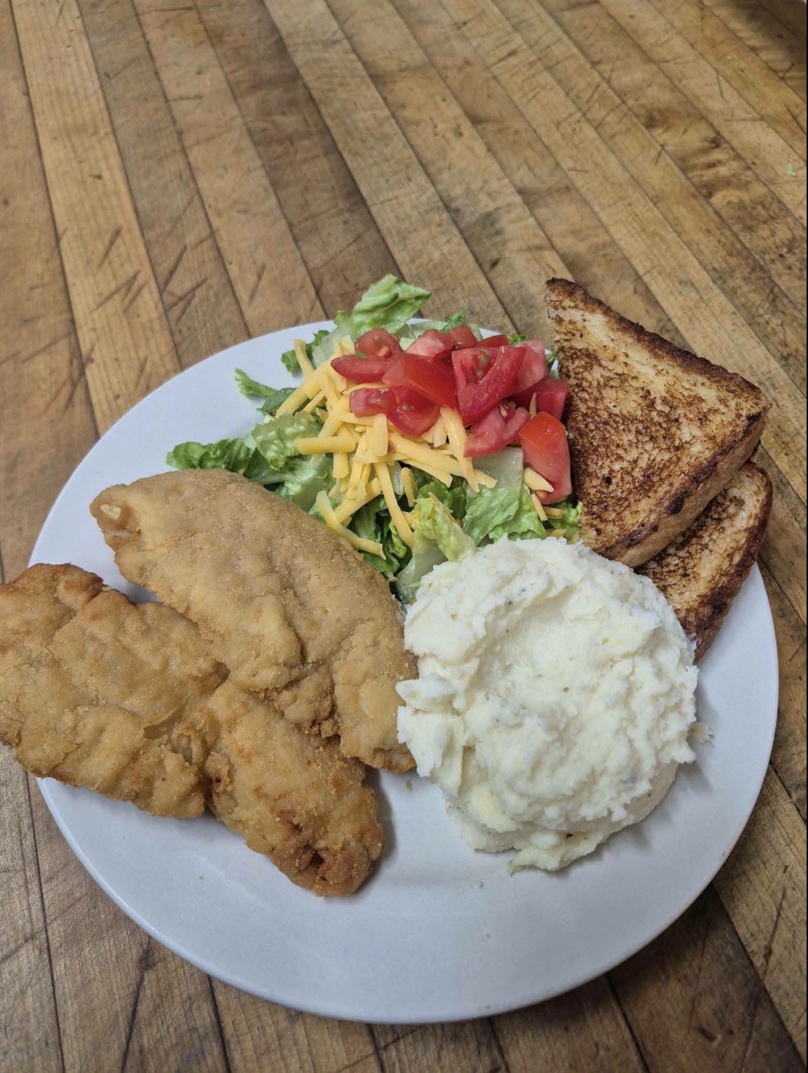 Fried fish plate